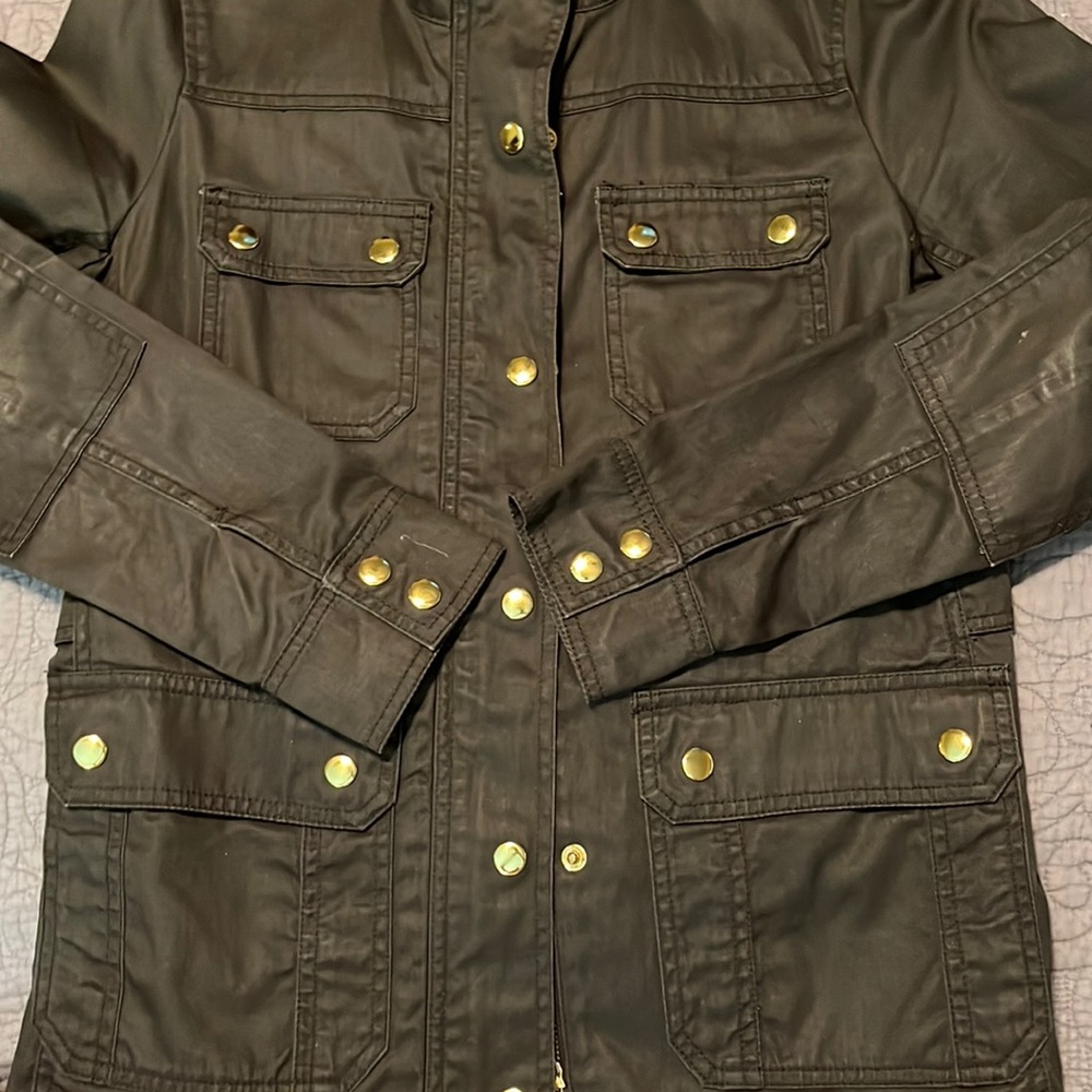 J Crew Olive Drab Relaxed Boyfriend Field Jacket. XS